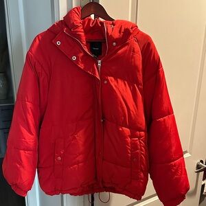 Forever 21 Red Puffer Jacket